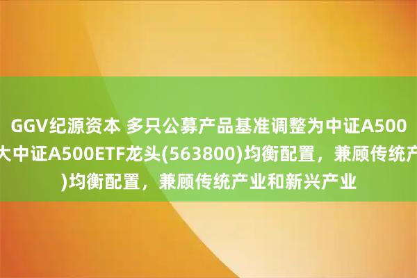 GGV纪源资本 多只公募产品基准调整为中证A500指数，沪市最大中证A500ETF龙头(563800)均衡配置，兼顾传统产业和新兴产业