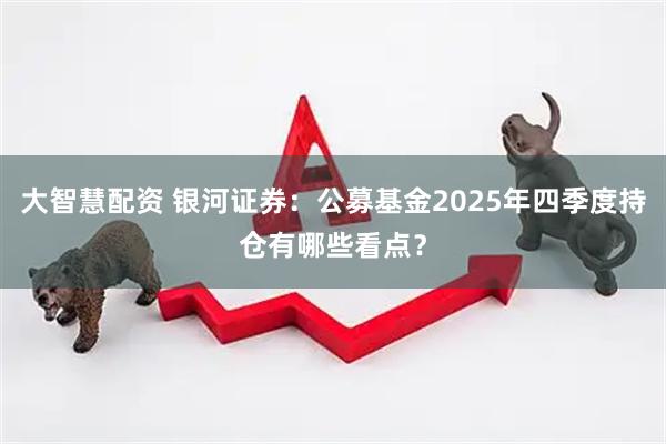 大智慧配资 银河证券:公募基金2025年四季度持仓有哪些看点?